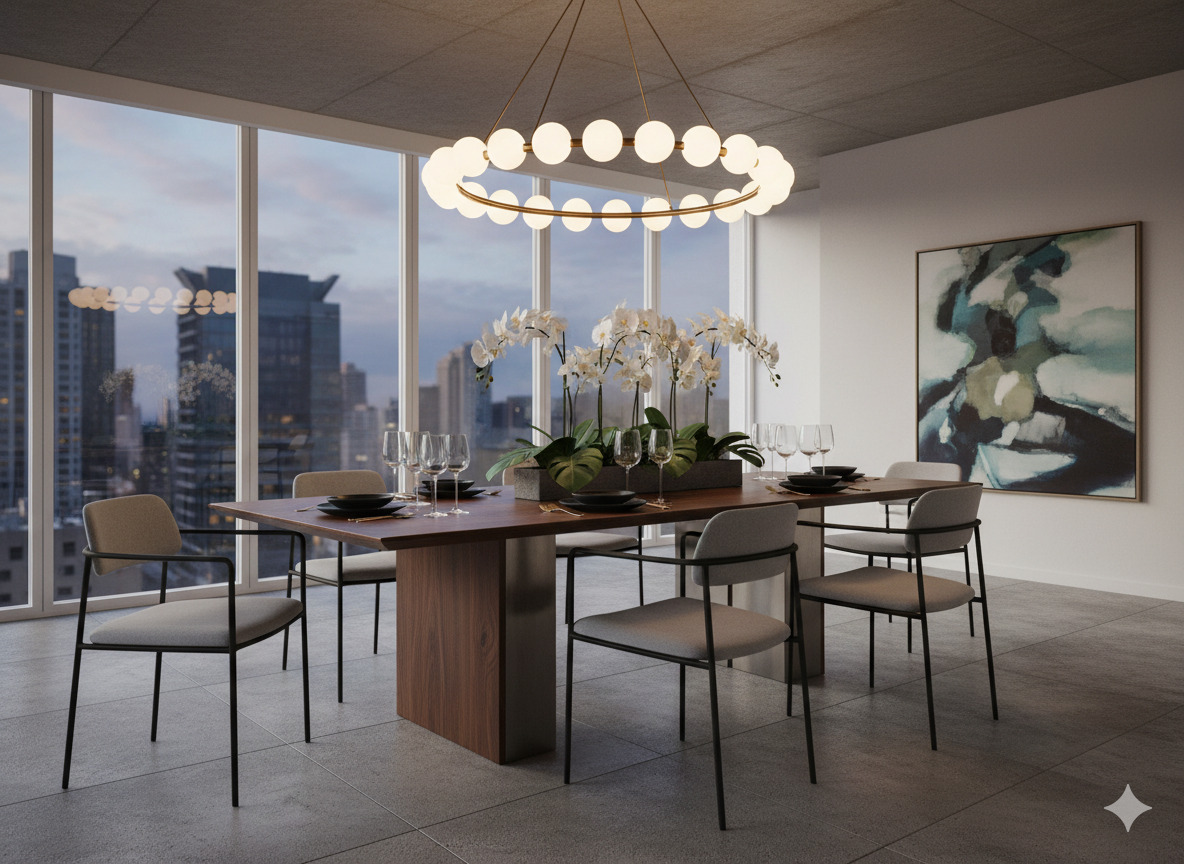 Moderne eettafel op maat